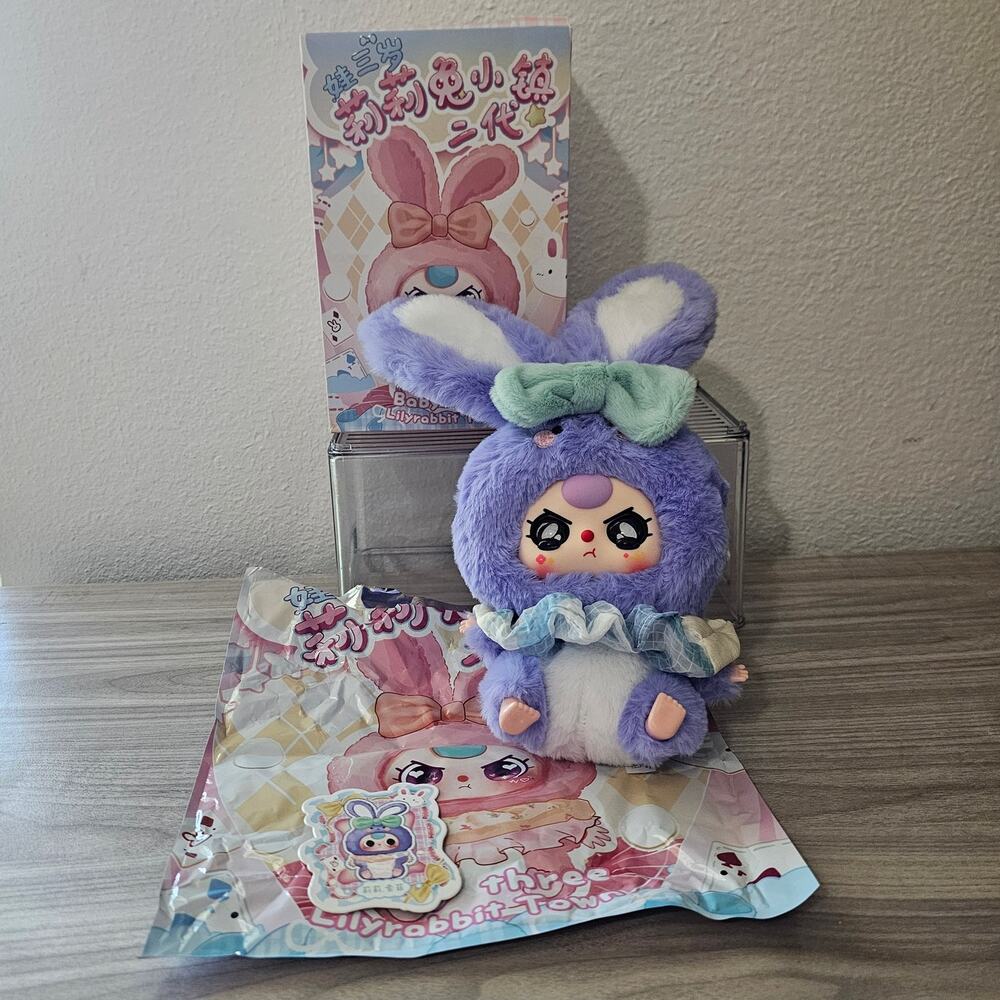 Baby Three Lily Rabbit Town V2 Purple Bunny Special Crying Eyes OPENED CONFIMED